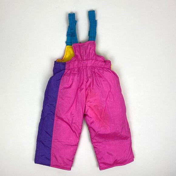 Weestuff Girls Neon Color Block Snow Bibs 12 Months - Picture 7 of 12